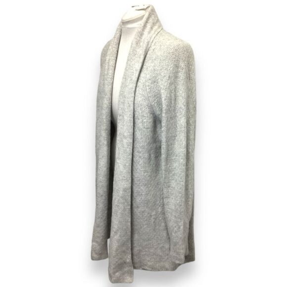 Liz Claiborne Career Women’s Longline Wool Blend Cardigan, Gray, size 1X - Picture 2 of 6